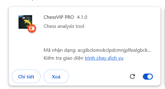 Extension installed successfully